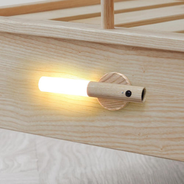 Wood Motion Sensor Wall LED Lamp